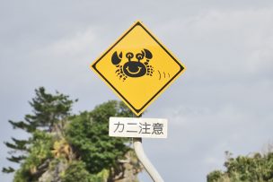 カニさんトンネル（かにさんとんねる）看板